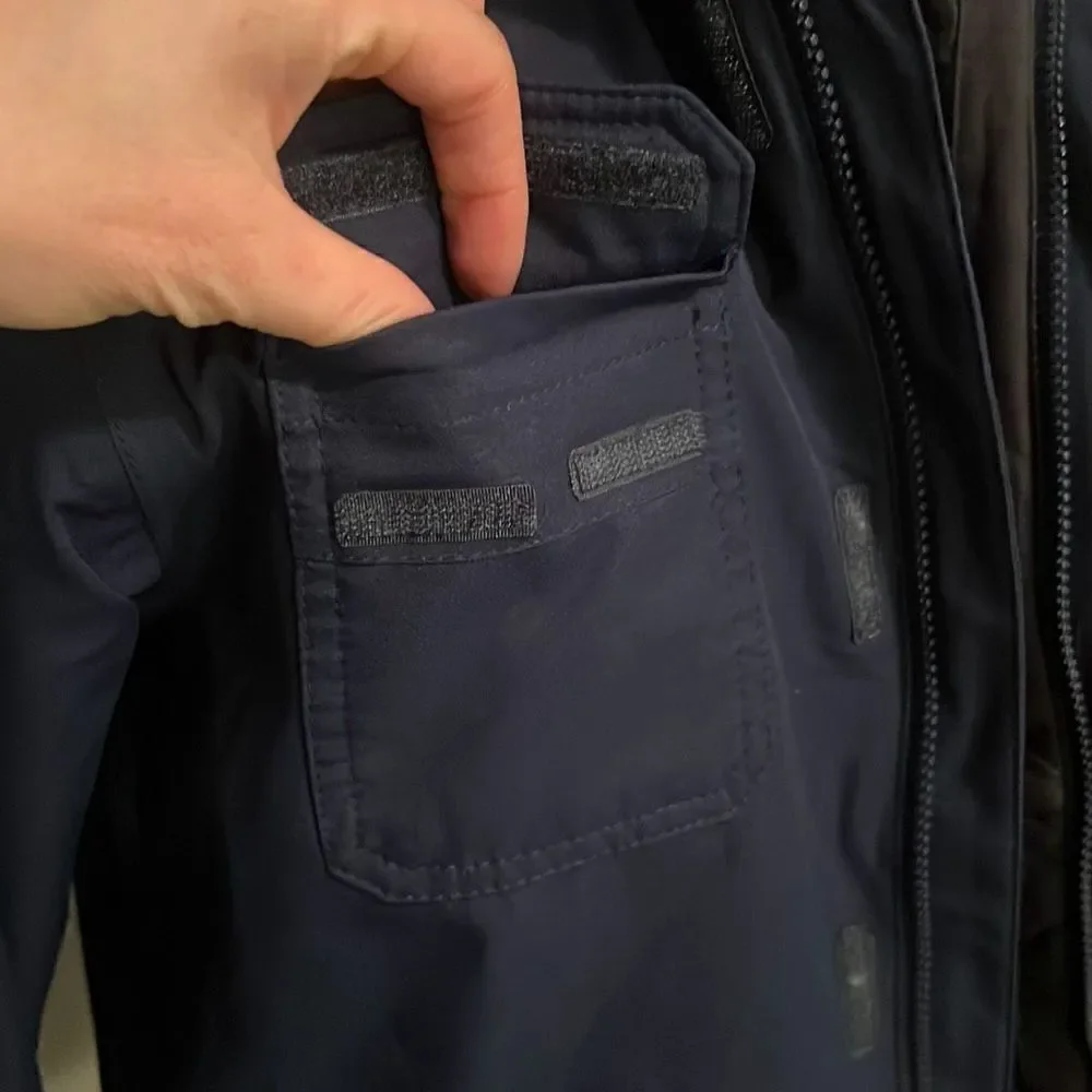 Quiksilver Kid's Navy Blue Dry Flight Technology 18K Hooded Winter Jacket